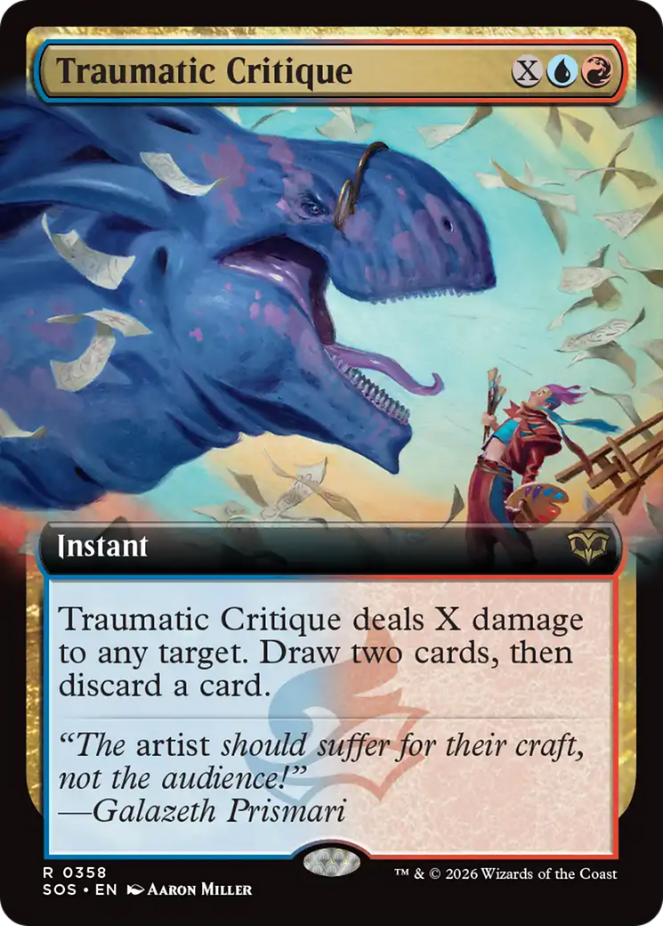 Traumatic Critique (Extended Art) [Secrets of Strixhaven] | Empire Gaming NC