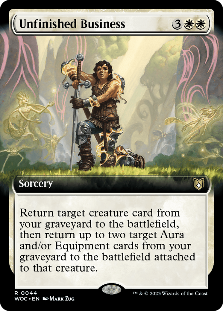 Unfinished Business (Extended Art) [Wilds of Eldraine Commander] | Empire Gaming NC