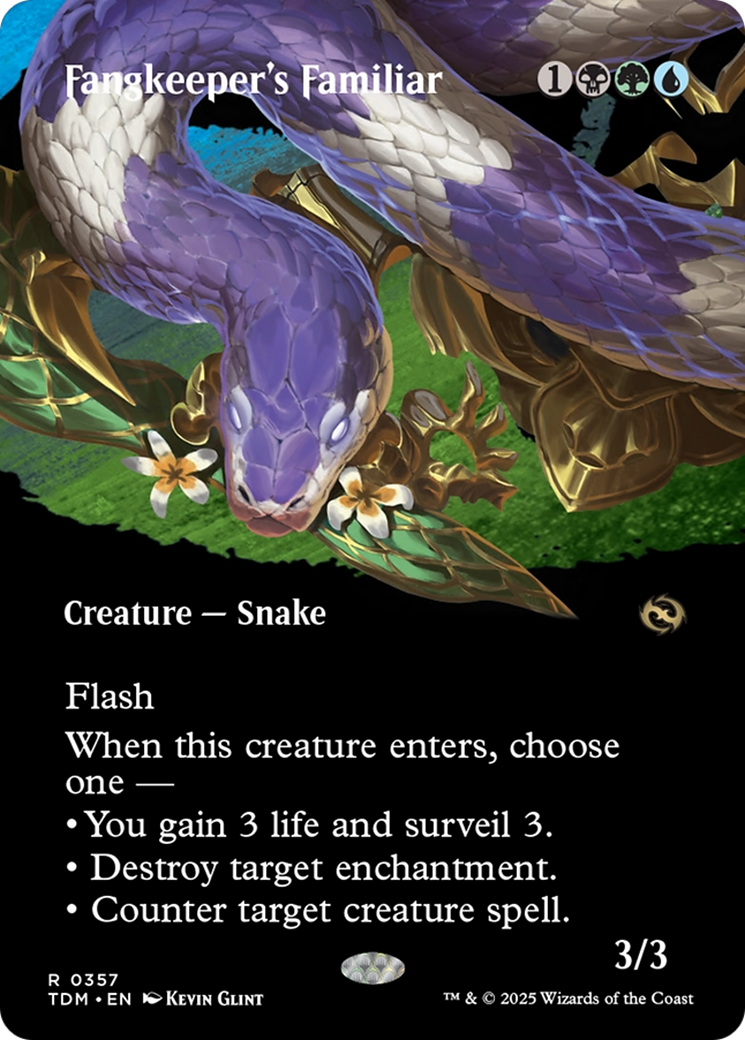 Fangkeeper's Familiar (Borderless) [Tarkir: Dragonstorm] | Empire Gaming NC
