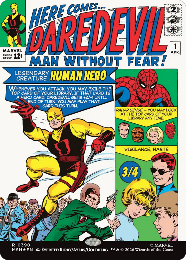 Daredevil, Man Without Fear (Borderless) (0398) [Marvel Super Heroes] | Empire Gaming NC