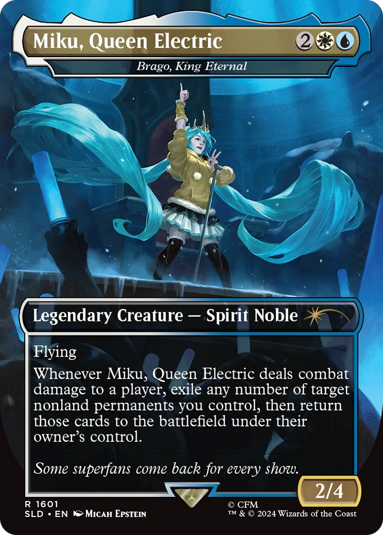 Miku, Queen Electric - Brago, King Eternal (Rainbow Foil) [Secret Lair Drop Series] | Empire Gaming NC