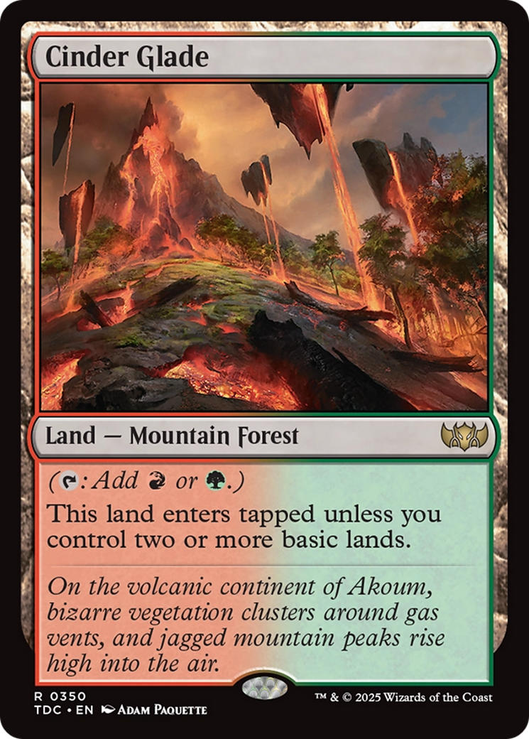 Cinder Glade [Tarkir: Dragonstorm Commander] | Empire Gaming NC
