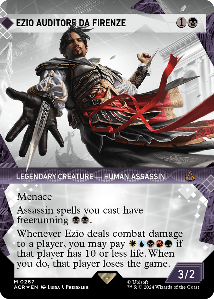 Ezio Auditore da Firenze (Showcase) (Textured Foil) [Assassin's Creed] | Empire Gaming NC