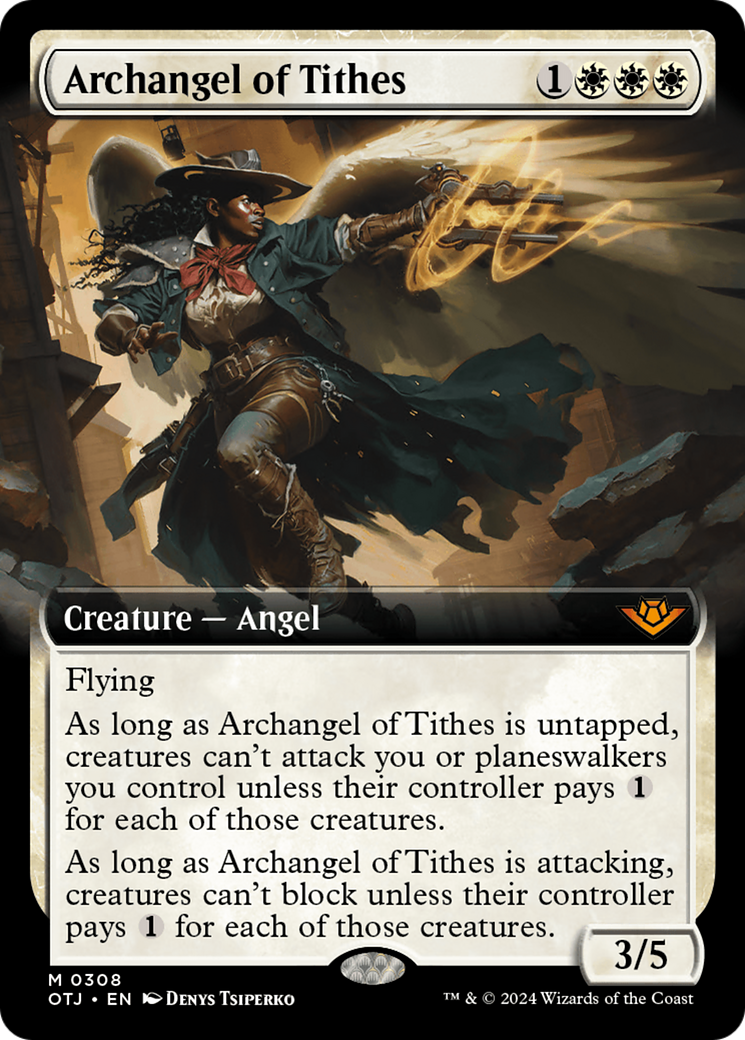 Archangel of Tithes (Extended Art) [Outlaws of Thunder Junction] | Empire Gaming NC