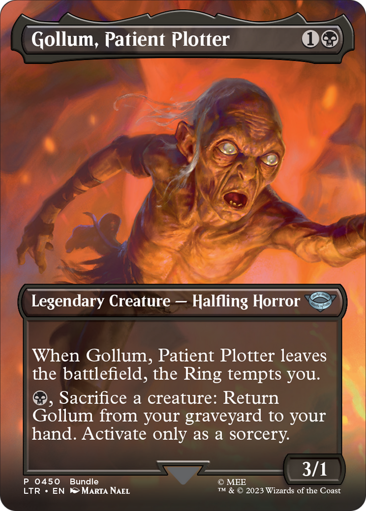 Gollum, Patient Plotter (Borderless Alternate Art) [The Lord of the Rings: Tales of Middle-Earth] | Empire Gaming NC