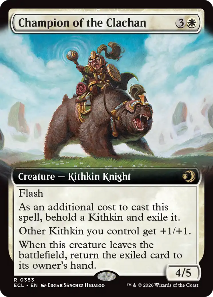 Champion of the Clachan (Extended Art) [Lorwyn Eclipsed] | Empire Gaming NC
