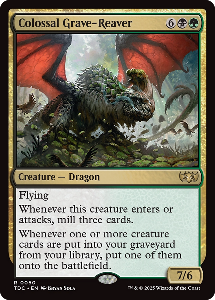 Colossal Grave-Reaver [Tarkir: Dragonstorm Commander] | Empire Gaming NC