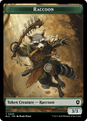 Rat // Raccoon Double-Sided Token [Bloomburrow Commander Tokens] | Empire Gaming NC