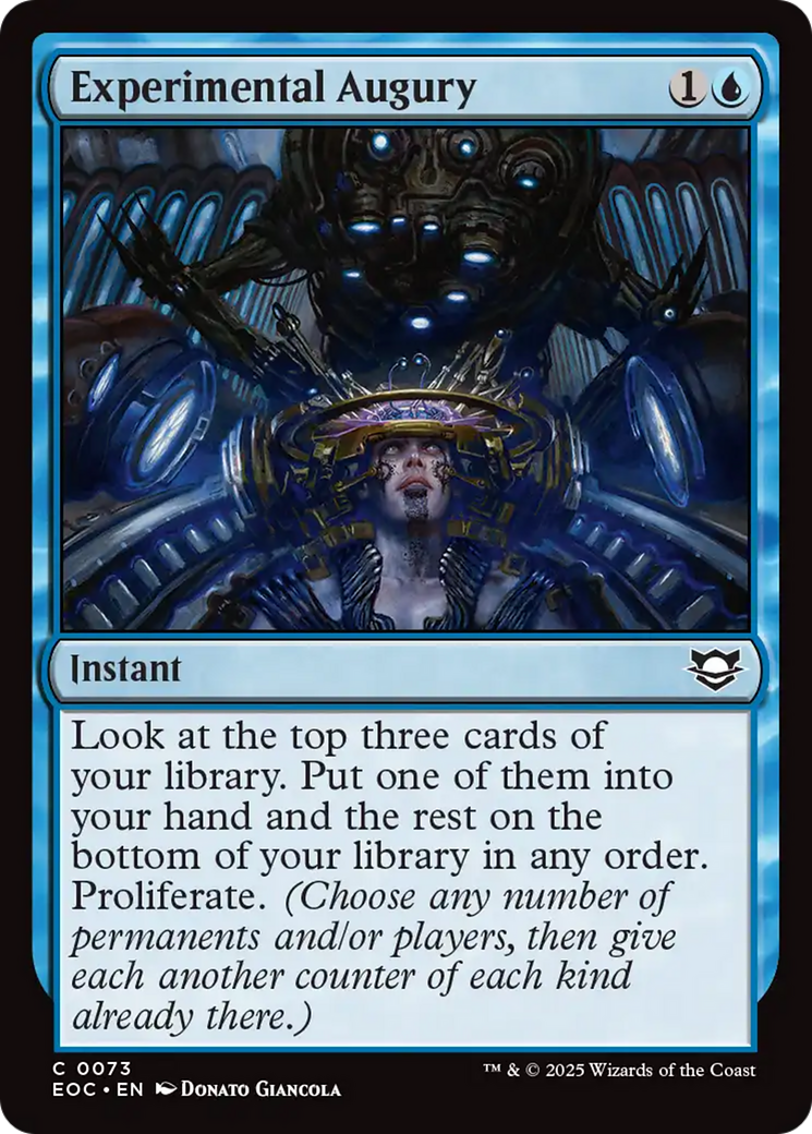 Experimental Augury [Edge of Eternities Commander] | Empire Gaming NC