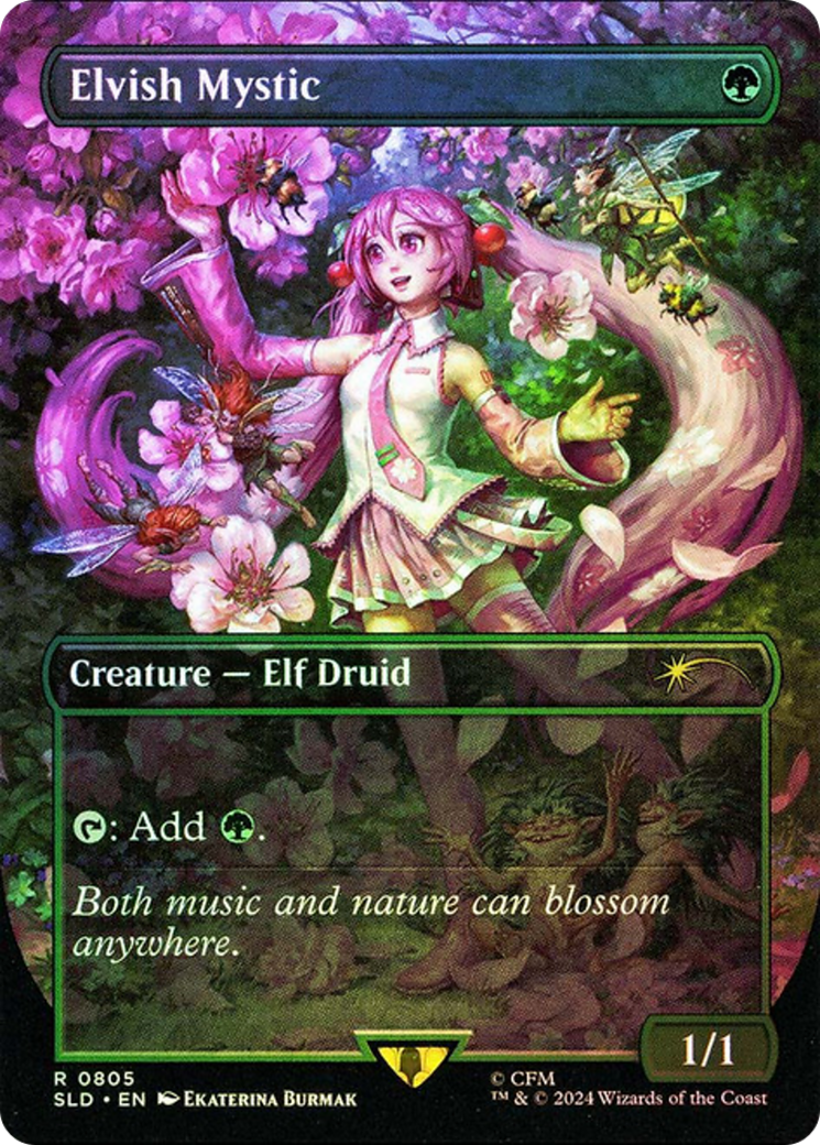 Elvish Mystic (0805) (Rainbow Foil) [Secret Lair Drop Series] | Empire Gaming NC