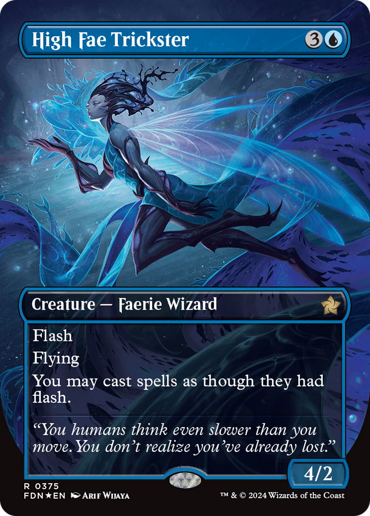 High Fae Trickster (Borderless) (Mana Foil) [Foundations] | Empire Gaming NC