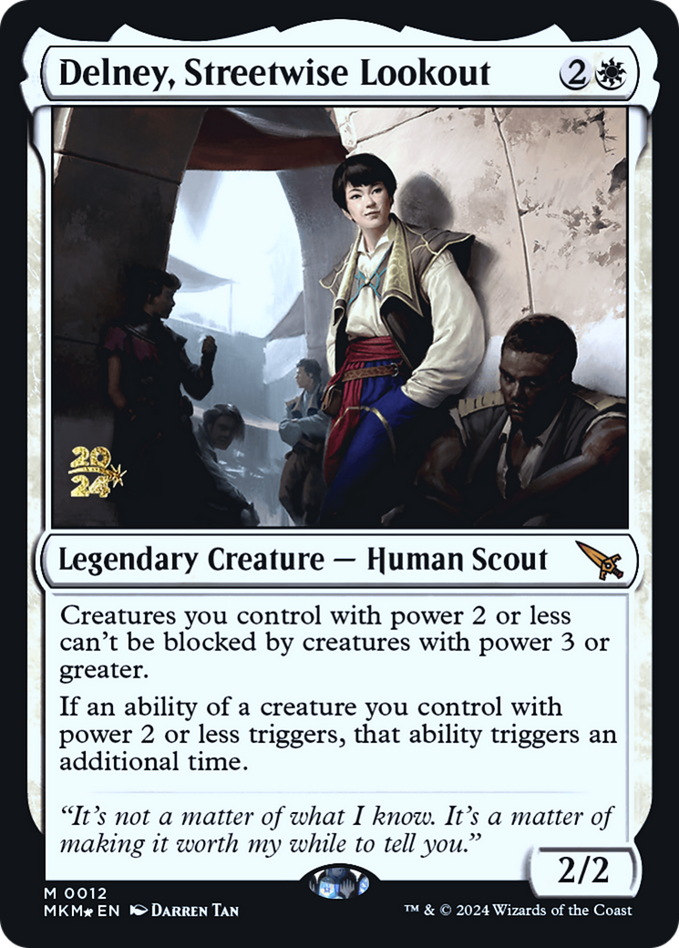 Delney, Streetwise Lookout [Murders at Karlov Manor Prerelease Promos] | Empire Gaming NC