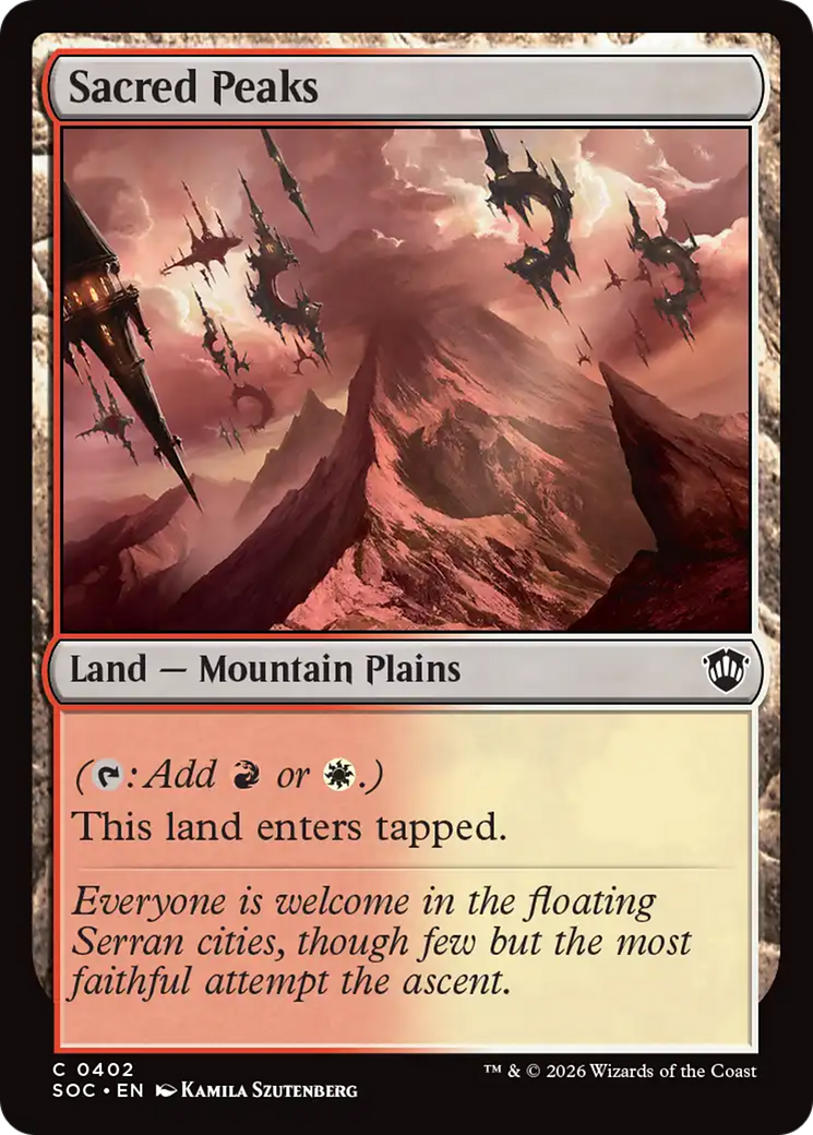 Sacred Peaks [Secrets of Strixhaven Commander] | Empire Gaming NC