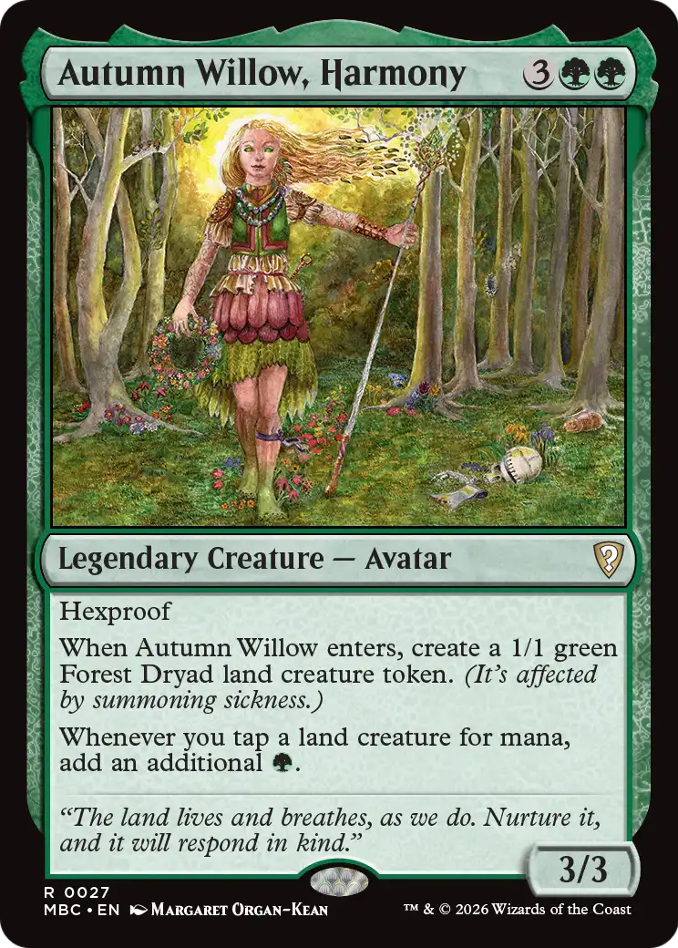 Autumn Willow, Harmony [Mystery Booster: Commander Edition] | Empire Gaming NC