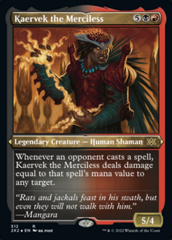 Kaervek the Merciless (Foil Etched) [Double Masters 2022] | Empire Gaming NC