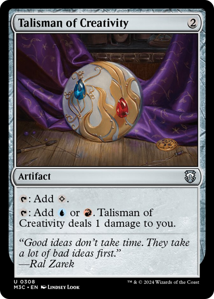 Talisman of Creativity (Ripple Foil) [Modern Horizons 3 Commander] | Empire Gaming NC