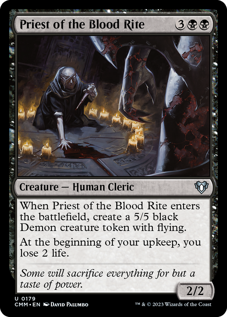 Priest of the Blood Rite [Commander Masters] | Empire Gaming NC