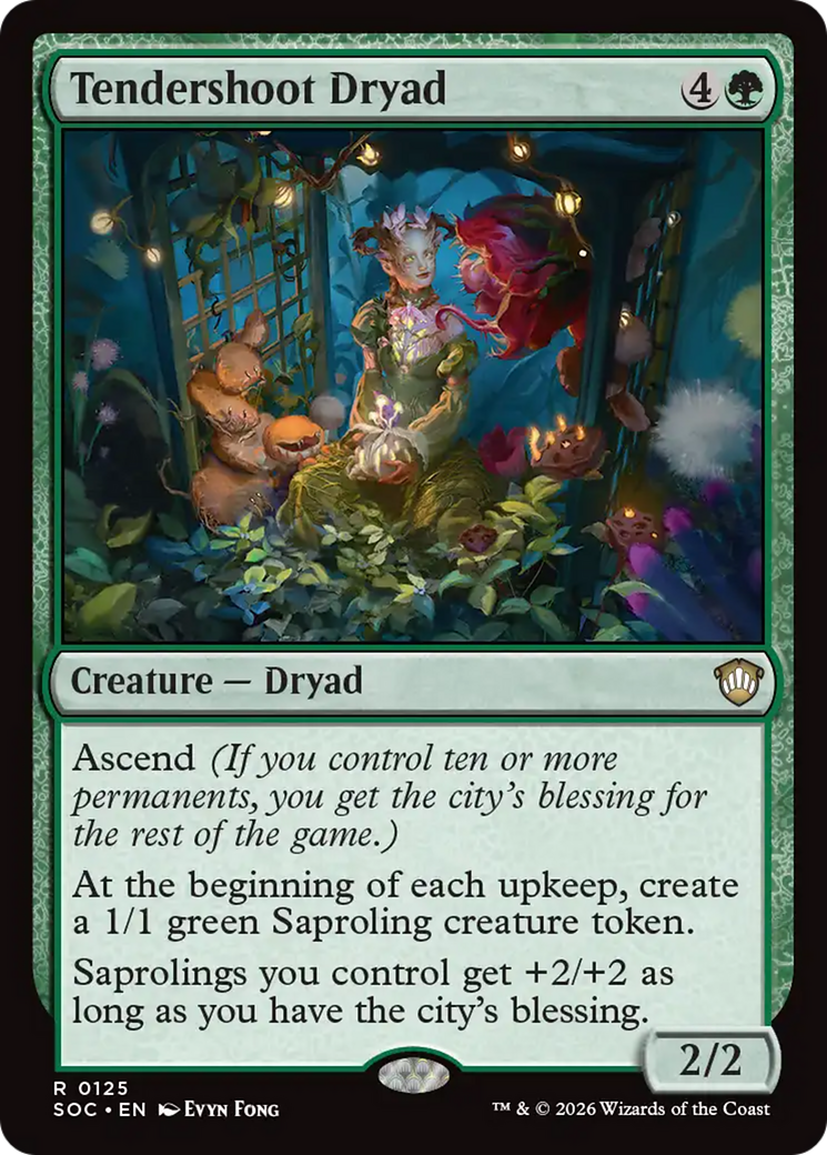 Tendershoot Dryad [Secrets of Strixhaven Commander] | Empire Gaming NC