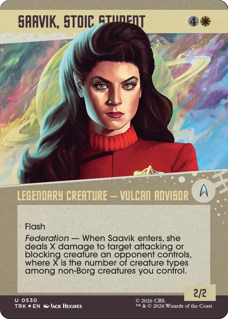 Saavik, Stoic Student (Showcase) (Surge Foil) [Star Trek] | Empire Gaming NC