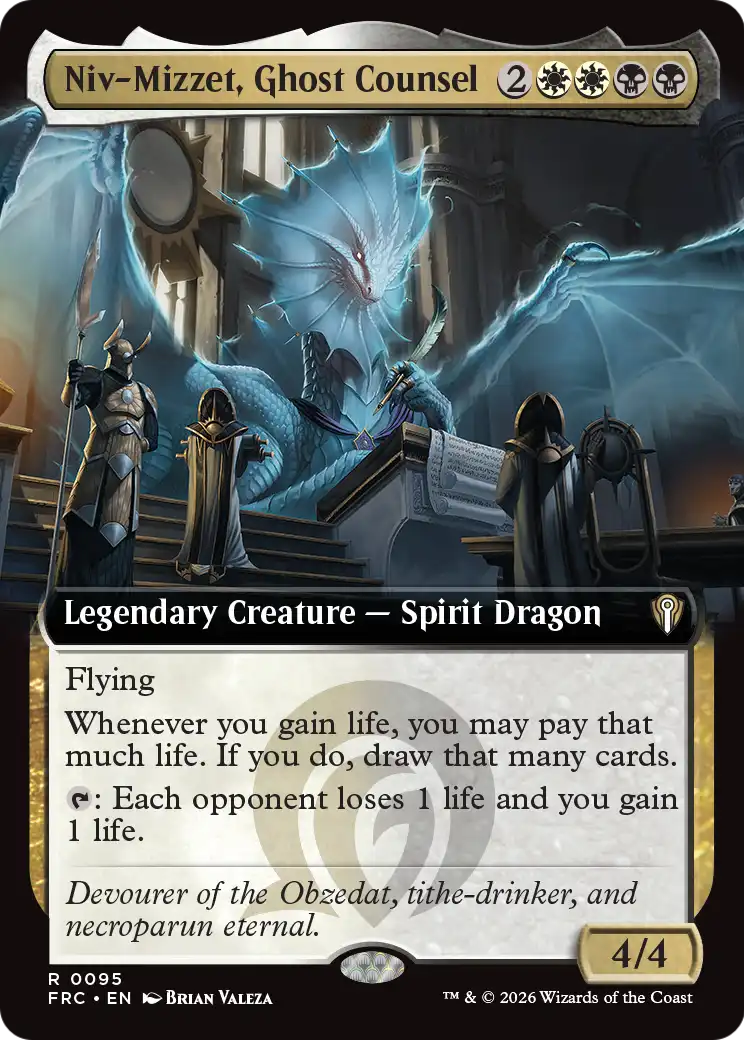 Niv-Mizzet, Ghost Counsel (Extended Art) [Reality Fracture Commander] | Empire Gaming NC