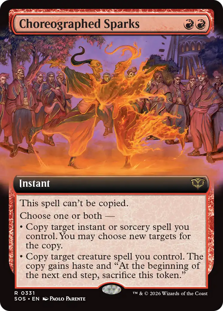 Choreographed Sparks (Extended Art) [Secrets of Strixhaven] | Empire Gaming NC