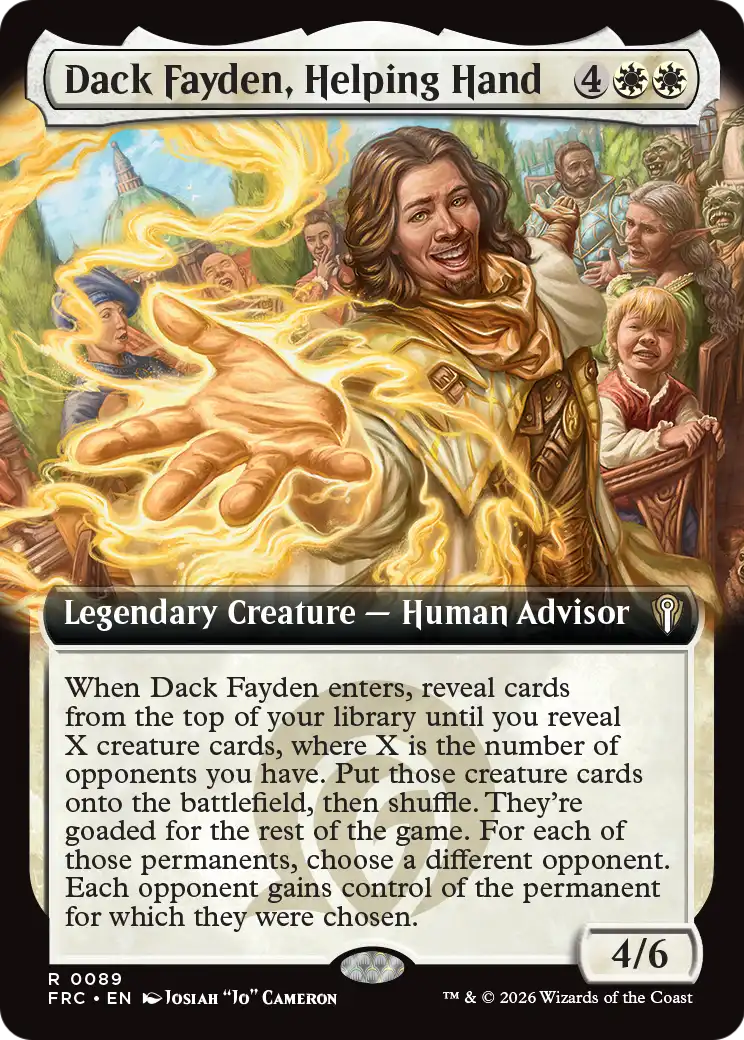 Dack Fayden, Helping Hand (Extended Art) [Reality Fracture Commander] | Empire Gaming NC