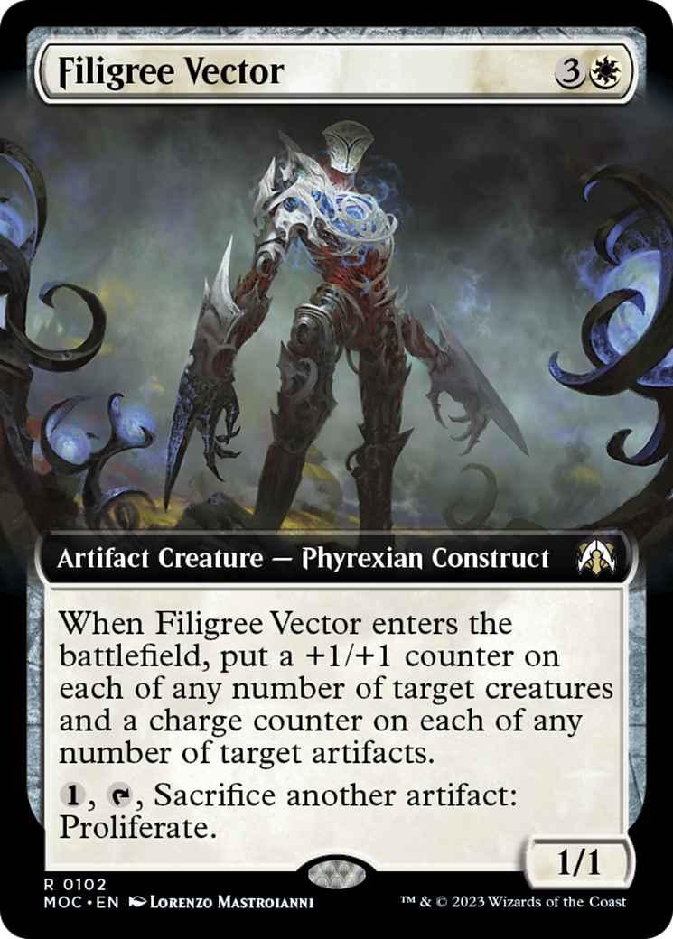 Filigree Vector (Extended Art) [March of the Machine Commander] | Empire Gaming NC