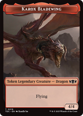 Karox Bladewing // Copy Double-Sided Token [Tarkir: Dragonstorm Commander Tokens] | Empire Gaming NC