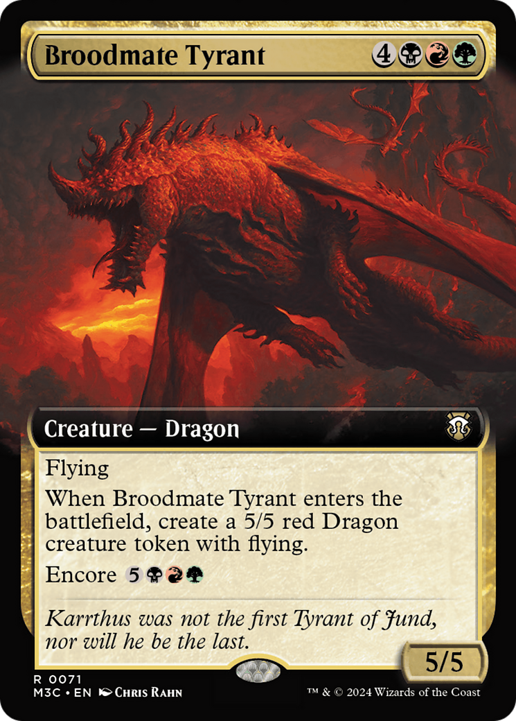 Broodmate Tyrant (Extended Art) [Modern Horizons 3 Commander] | Empire Gaming NC