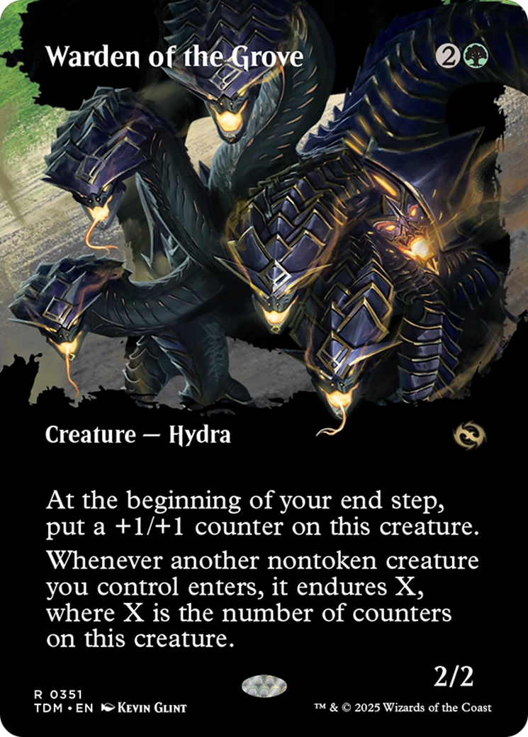 Warden of the Grove (Borderless) [Tarkir: Dragonstorm] | Empire Gaming NC