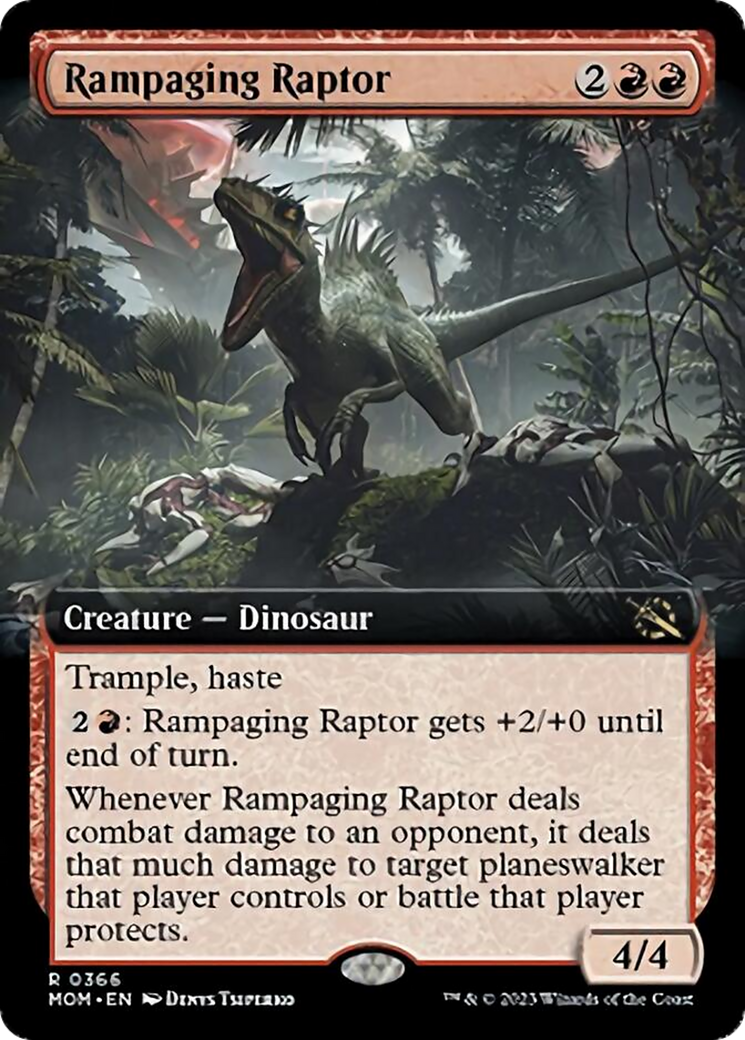 Rampaging Raptor (Extended Art) [March of the Machine] | Empire Gaming NC