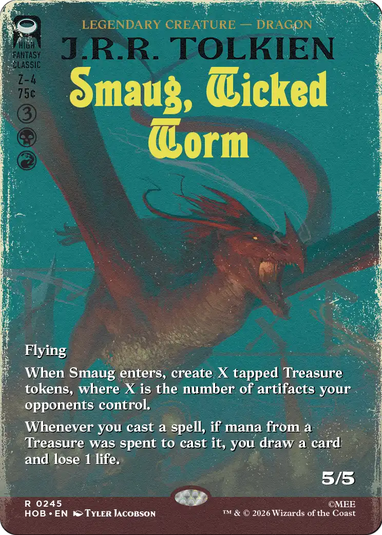 Smaug, Wicked Worm (Borderless) [The Hobbit] | Empire Gaming NC