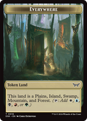 Everywhere // Manifest Double-Sided Token [Duskmourn: House of Horror Tokens] | Empire Gaming NC