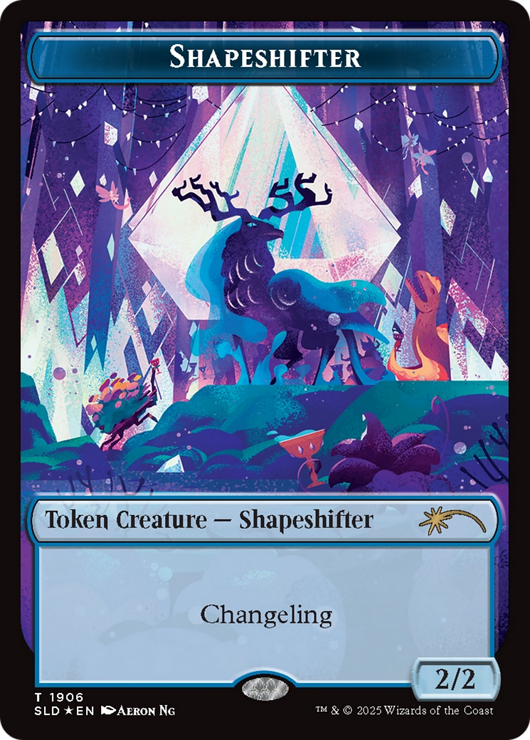 Shapeshifter Token (1906) (Double Rainbow Foil) [Secret Lair Drop Series] | Empire Gaming NC