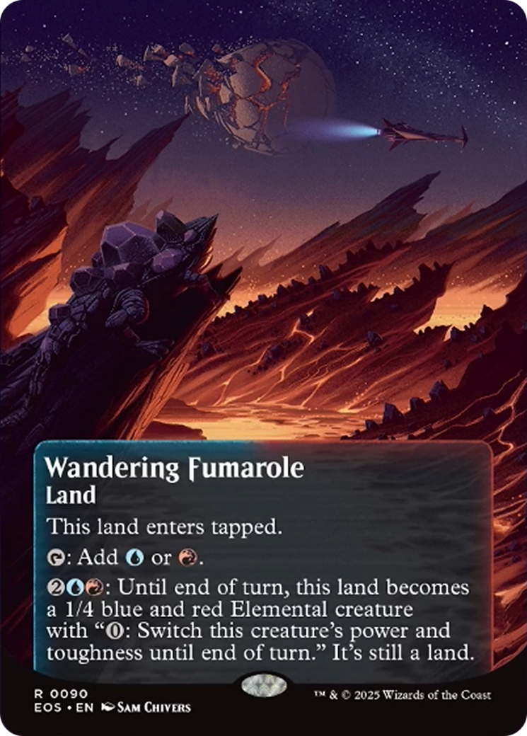 Wandering Fumarole (0090) (Borderless) [Edge of Eternities: Stellar Sights] | Empire Gaming NC