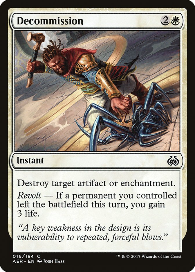 Decommission [Aether Revolt] | Empire Gaming NC