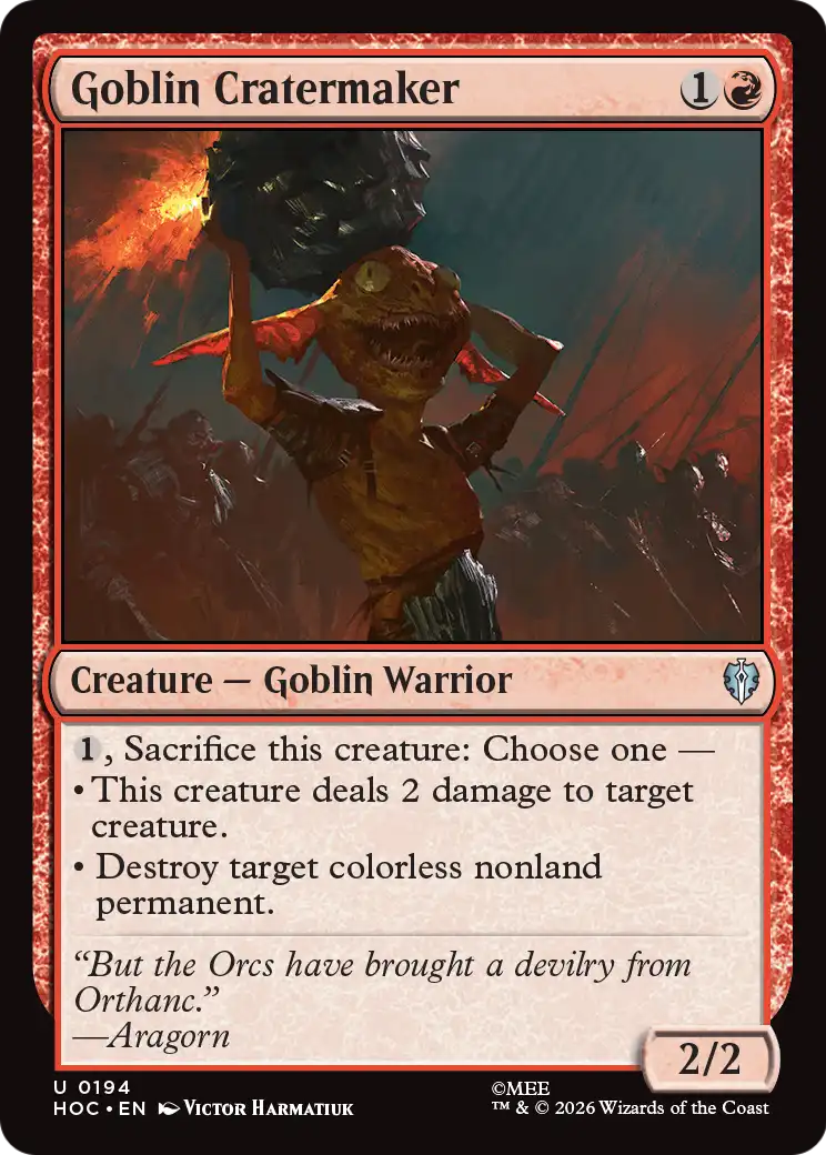 Goblin Cratermaker [The Hobbit: Eternal-Legal] | Empire Gaming NC