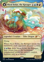 Nicol Bolas, the Ravager // Nicol Bolas, the Arisen (Display Commander) (Borderless) [Secret Lair: From Cute to Brute] | Empire Gaming NC