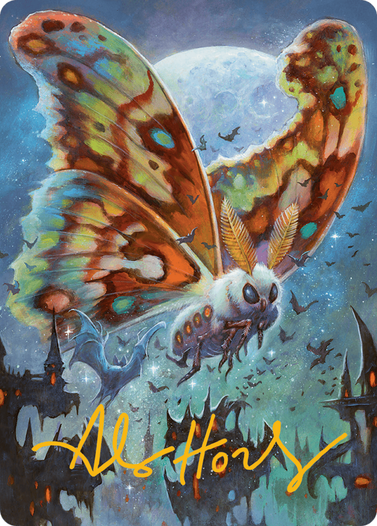 Luminous Broodmoth Art Card (Gold-Stamped Signature) [Bloomburrow Art Series] | Empire Gaming NC