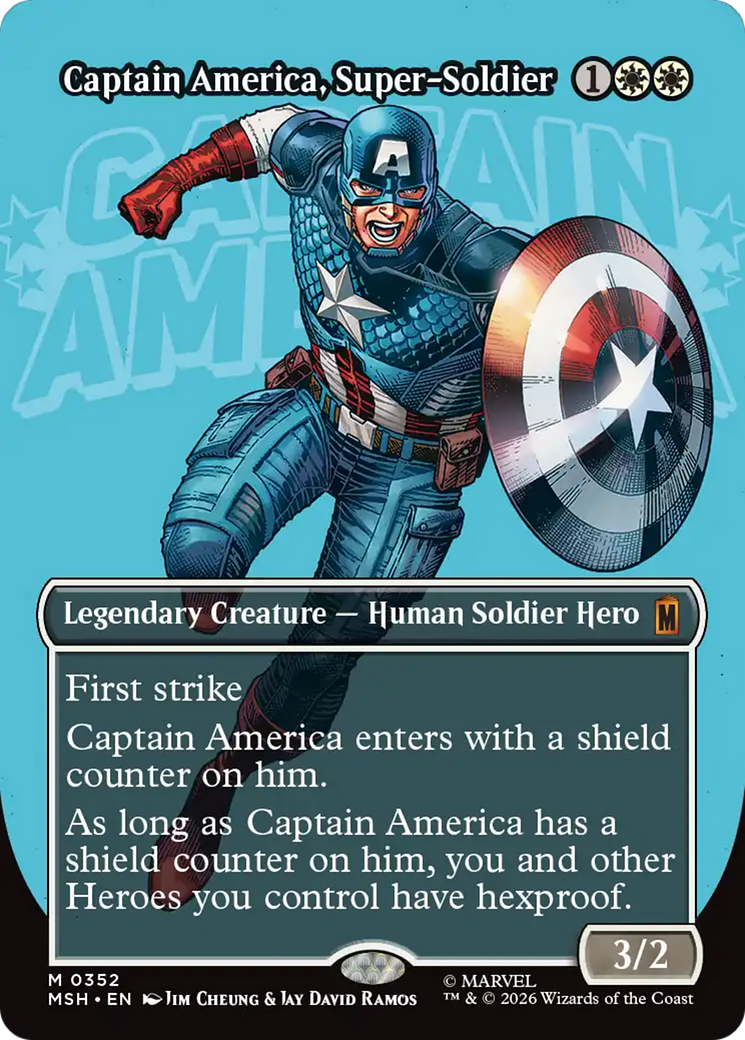 Captain America, Super-Soldier (Borderless) (0352) [Marvel Super Heroes] | Empire Gaming NC