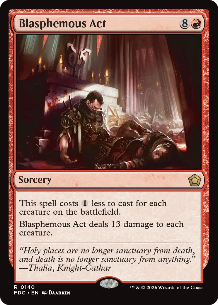 Blasphemous Act [Foundations Commander] | Empire Gaming NC