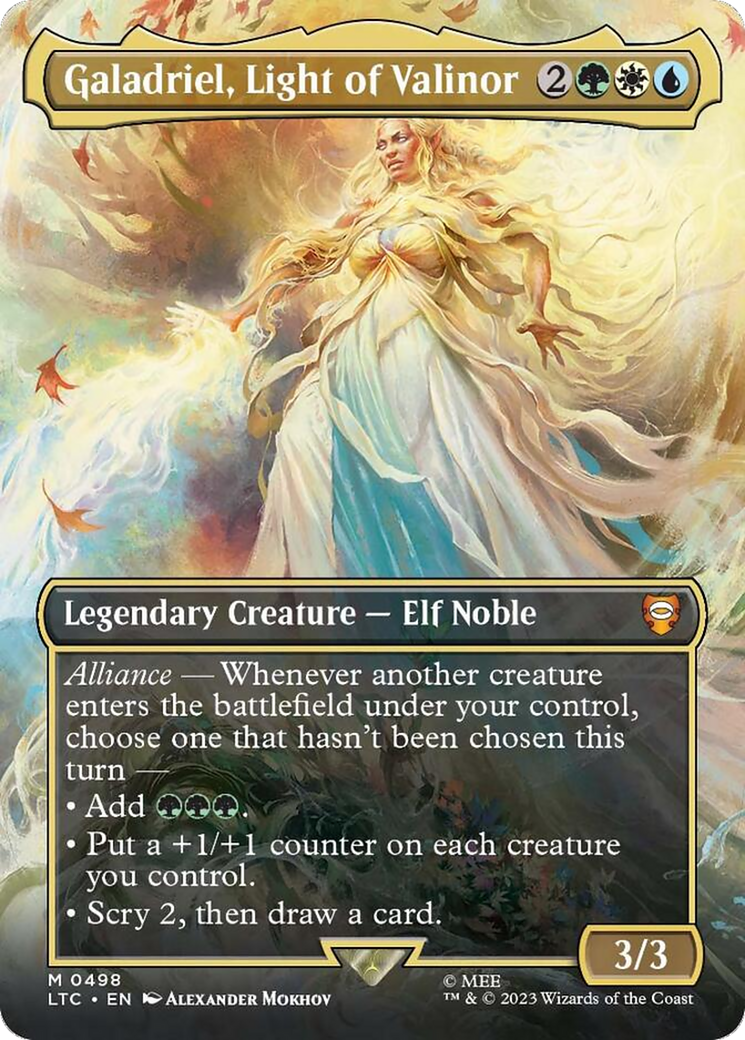 Galadriel, Light of Valinor (Borderless) [The Lord of the Rings: Tales of Middle-Earth Commander] | Empire Gaming NC