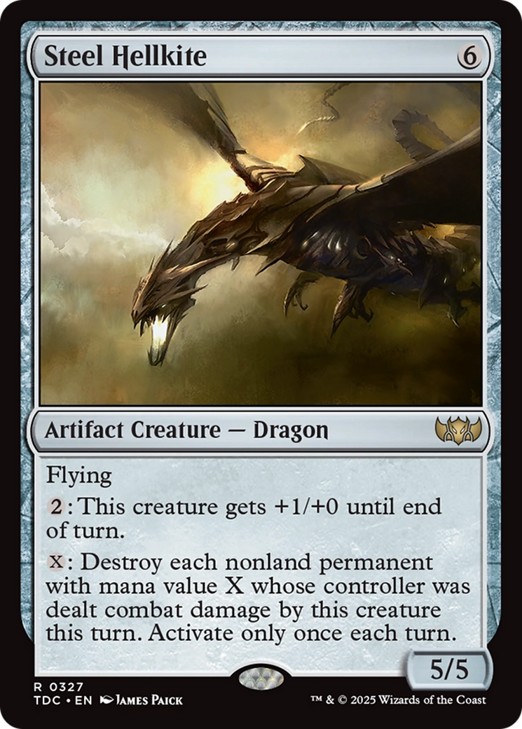 Steel Hellkite [Tarkir: Dragonstorm Commander] | Empire Gaming NC