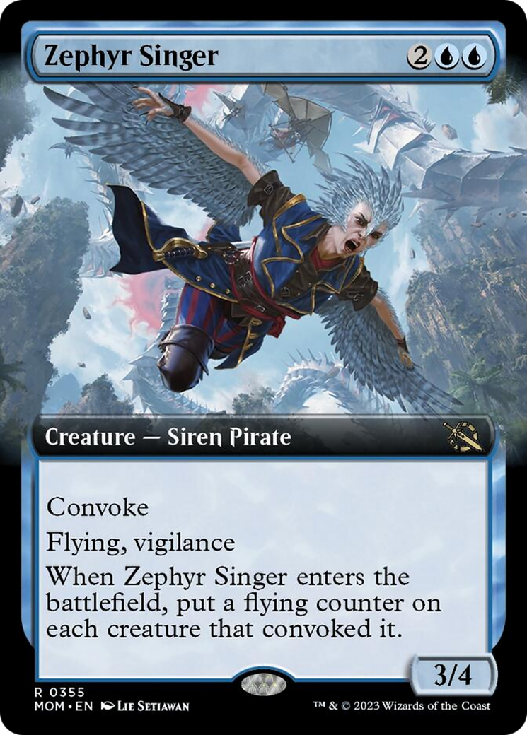 Zephyr Singer (Extended Art) [March of the Machine] | Empire Gaming NC