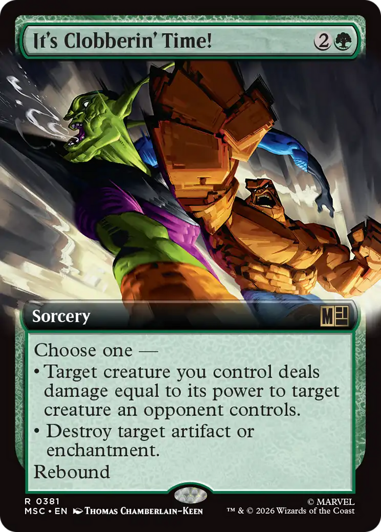 It's Clobberin' Time! (Extended Art) [Marvel Super Heroes Commander] | Empire Gaming NC