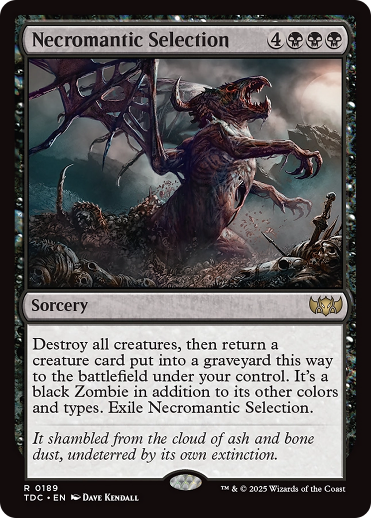 Necromantic Selection [Tarkir: Dragonstorm Commander] | Empire Gaming NC