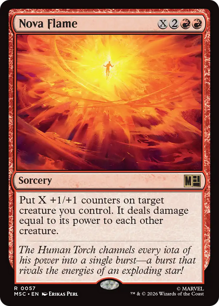 Nova Flame (Surge Foil) [Marvel Super Heroes Commander] | Empire Gaming NC