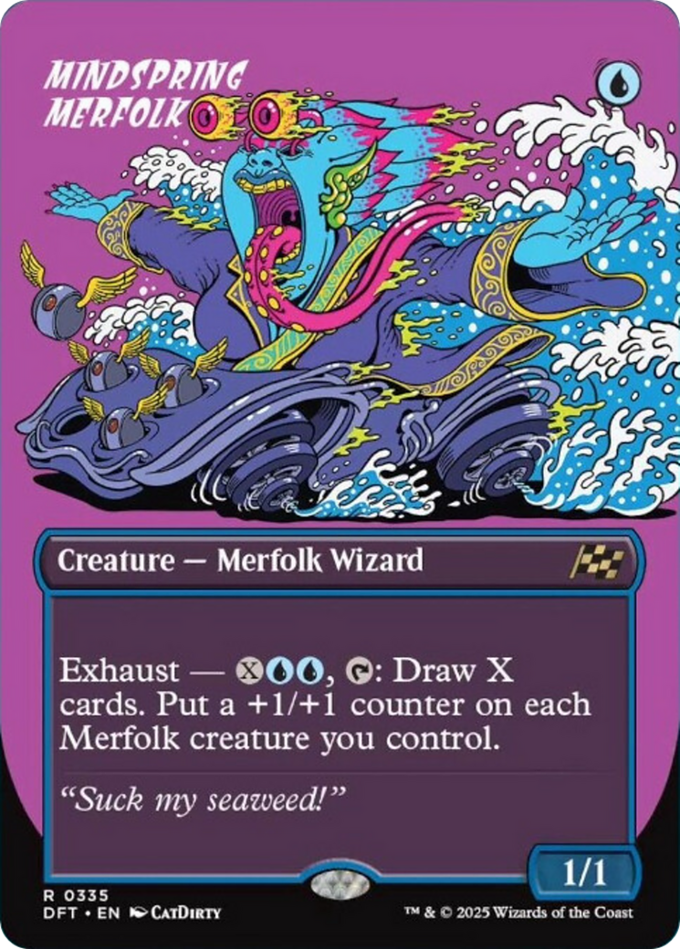 Mindspring Merfolk (Borderless) [Aetherdrift] | Empire Gaming NC