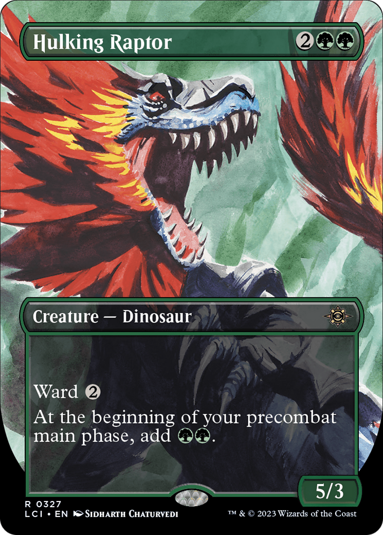 Hulking Raptor (Borderless) [The Lost Caverns of Ixalan] | Empire Gaming NC