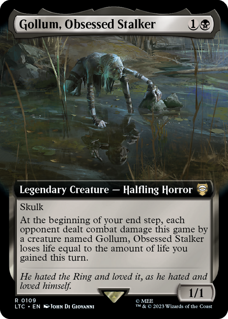 Gollum, Obsessed Stalker (Extended Art) [The Lord of the Rings: Tales of Middle-Earth Commander] | Empire Gaming NC